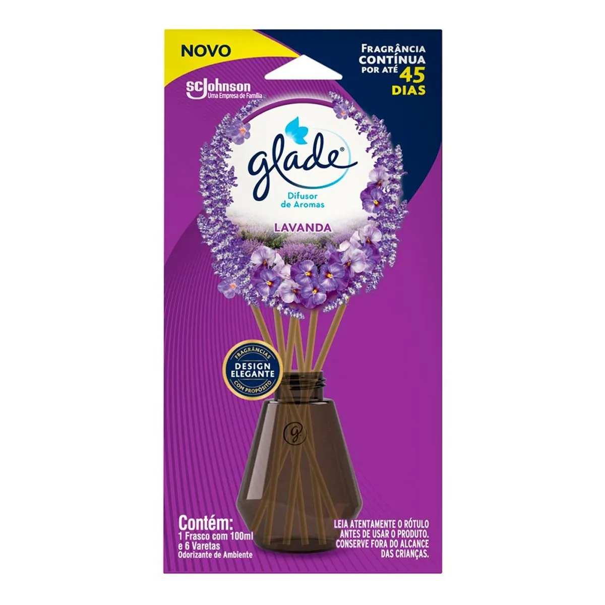 Desodorizador Glade Difusor Lavanda 100ml