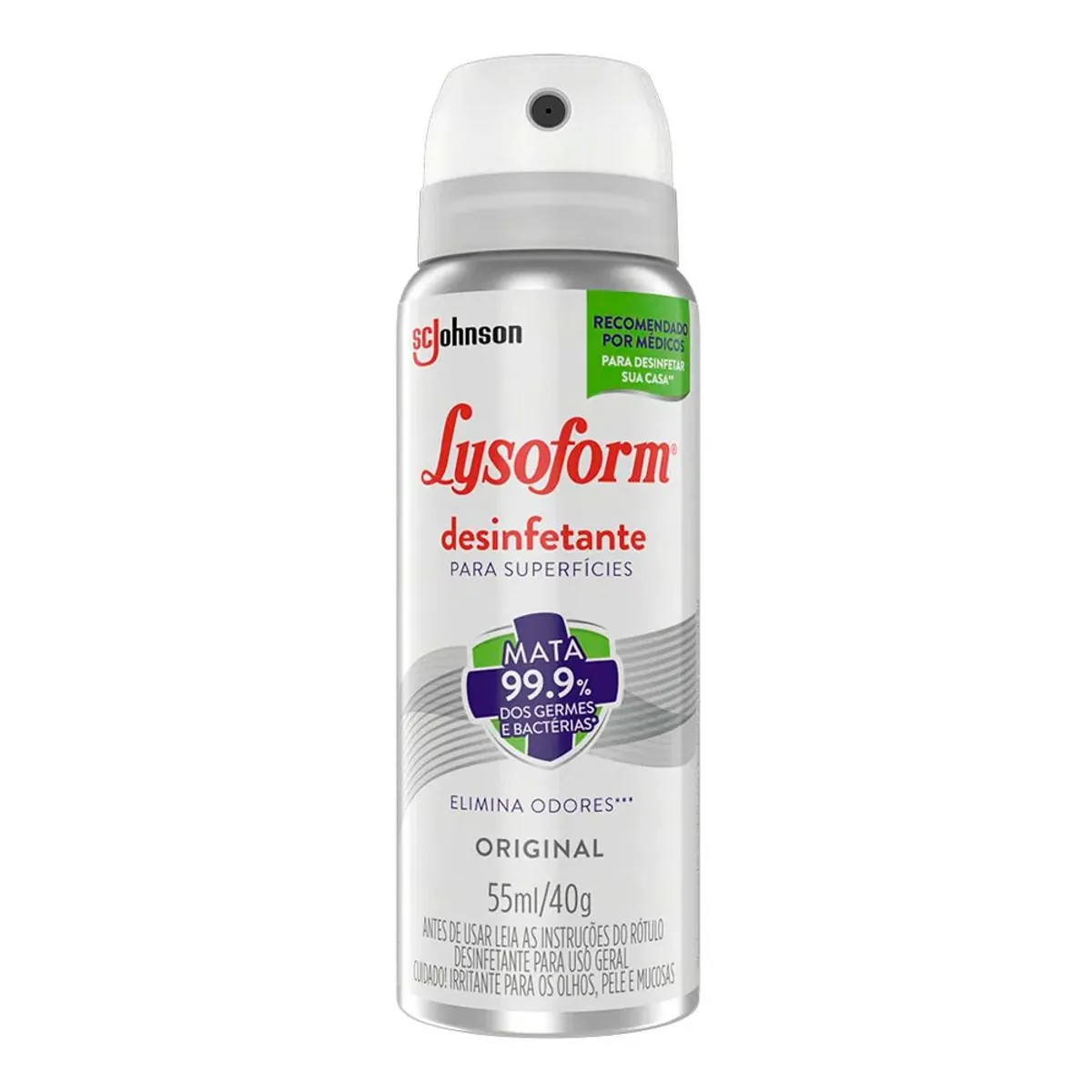 Desinfetante Superfícies Aerossol Original Lysoform Frasco 55ml
