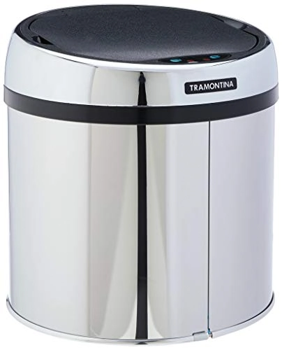 Lixeira Automática Tramontina Com Sensor 6 Litros Inox