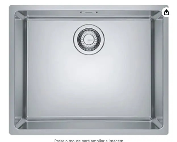 Cuba Inox Quadrum 50x40x20,5
