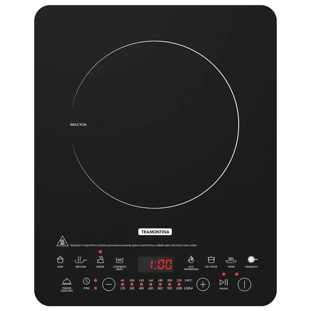 Cooktop De Indução 1 Boca Tram Mono Slim 94714