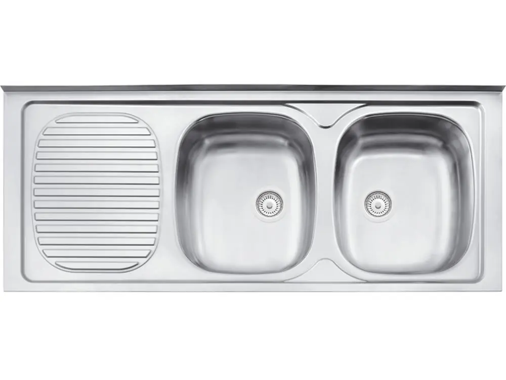 Pia Aco Inox 304 Ba120x50 2cdv Perf Tramontina