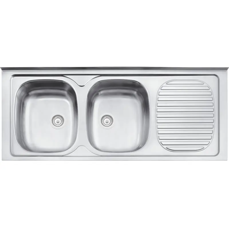 Pia Aco Inox 304 Ba120x50 2cev Perf Tramontina