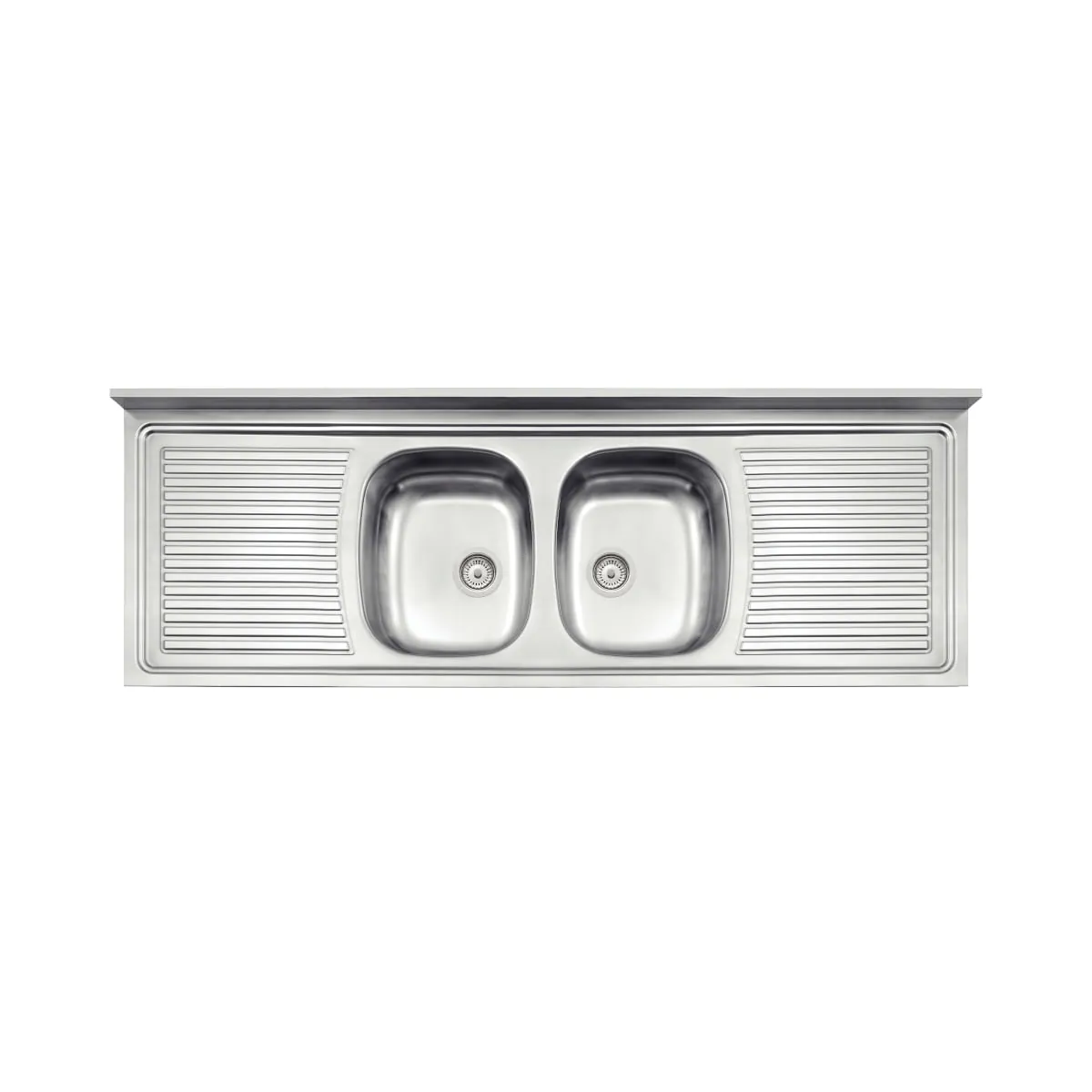 Pia De Apoio Tramontina Ribon 2c 34 Em Aço Inox 160 X 55 Cm