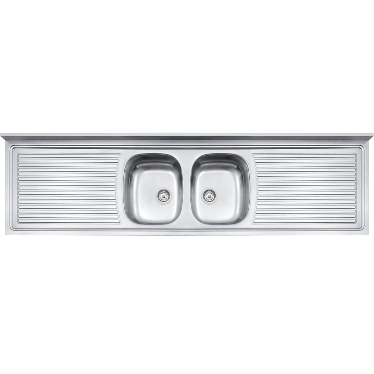 Pia De Apoio Tramontina Ribon 2c 34 Em Aço Inox 200 X 55 Cm