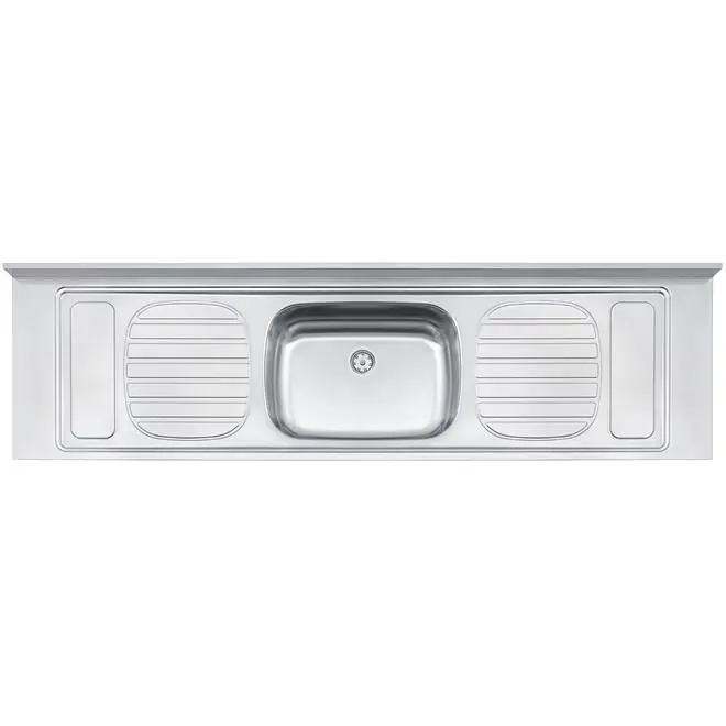 Pia De Apoio Filo 56 Plus Em Aco Inox 200x55 Cm Tramontina