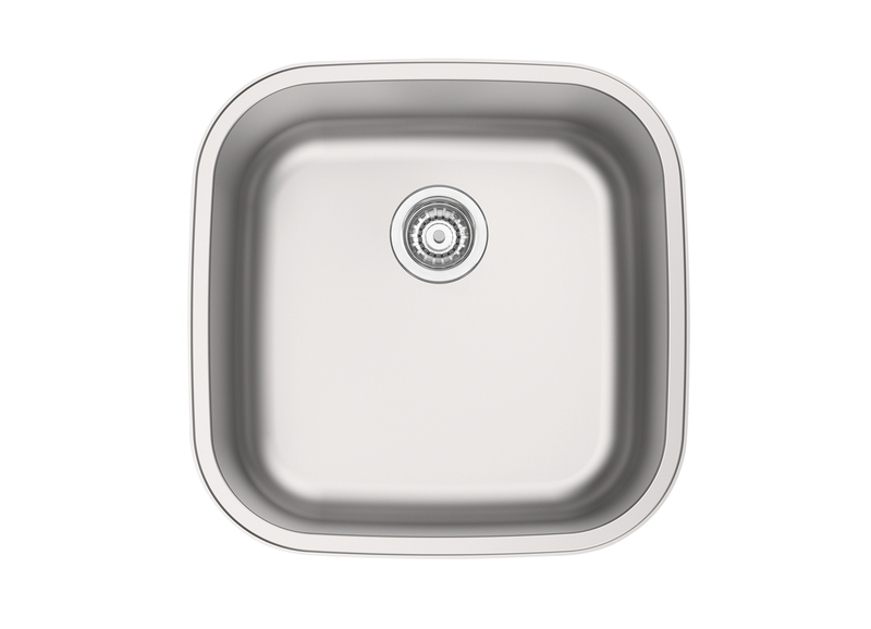 Cuba De Embutir Ou Sobrepor Aria Maxi 40 Bs Em Aço Inox Acetinado 40x40 Cm Tramontina