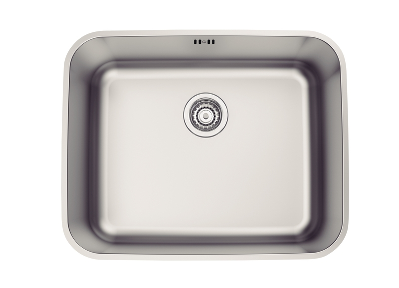 Cuba De Embutir Dora 50 Bl R6 Em Aço Inox Acetinado Com Válvula E Escape 50x40 Cm Tramontina
