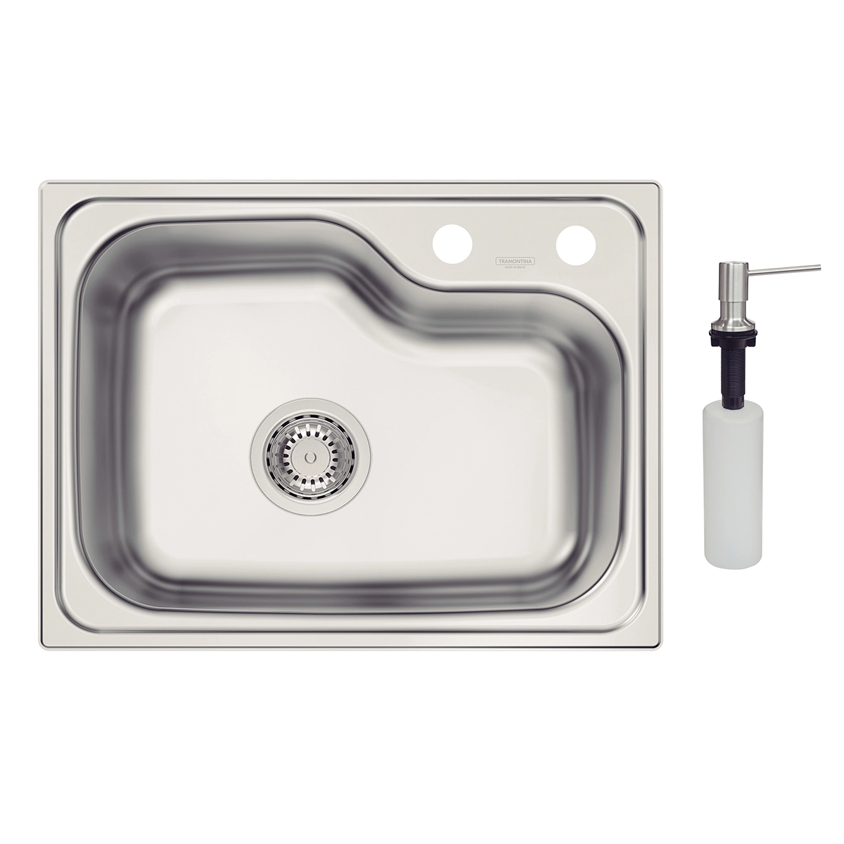 Cuba De Imbutir Morgana Compact Aço Inox 48 Fx Com Dosador - Tramontina 93815/392