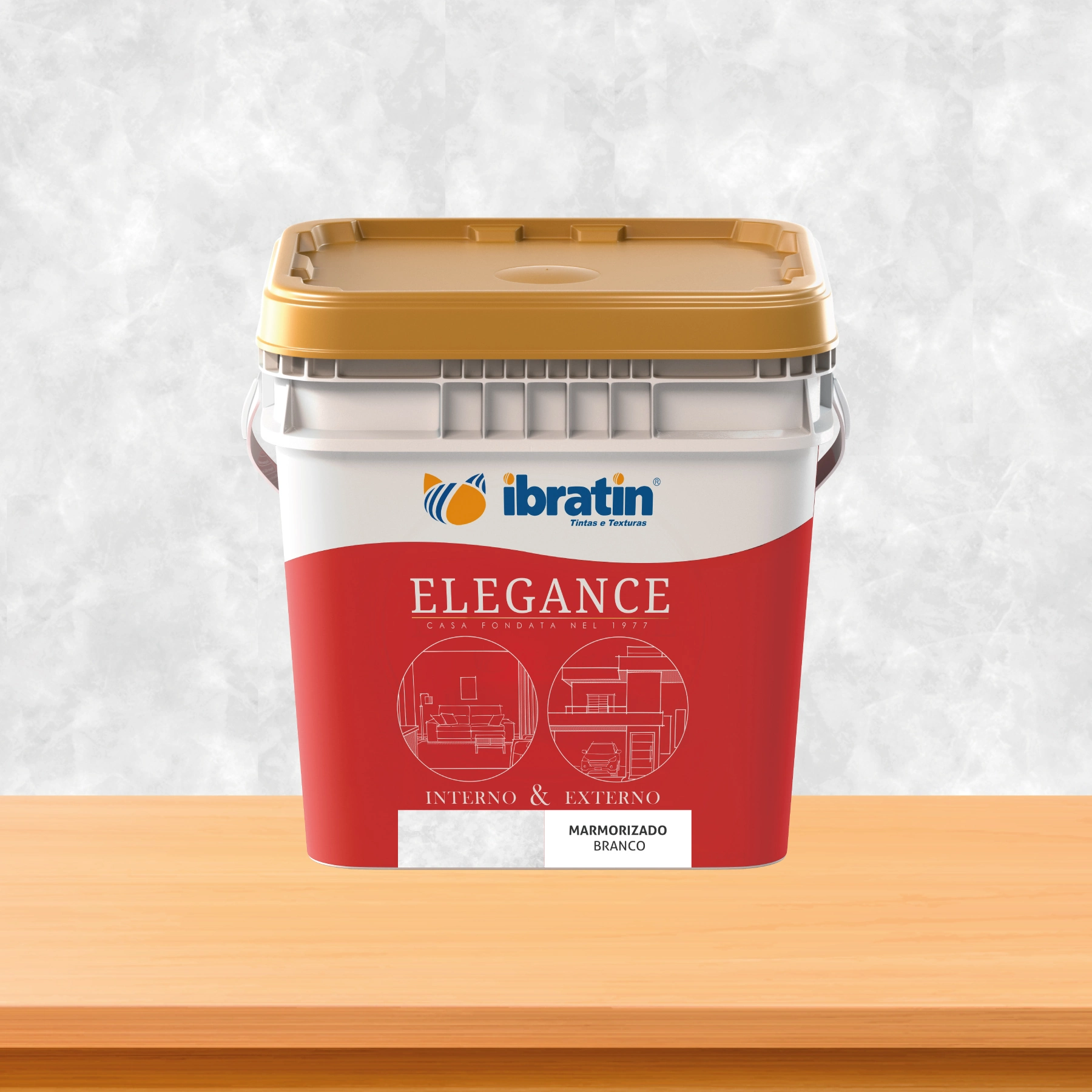 Efeito Marmorizado Branco Ibratin 4,2Kg