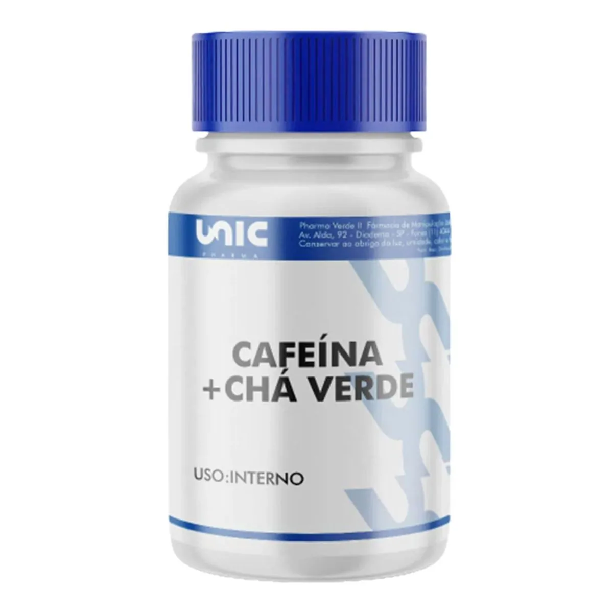 Cafeína 300mg + Chá Verde 250mg - 60 Cápsulas