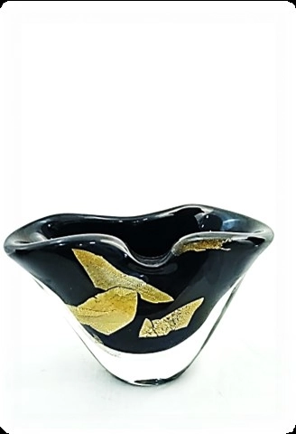 Cachepot Gold Preto 8034 Pt Sao Marcos