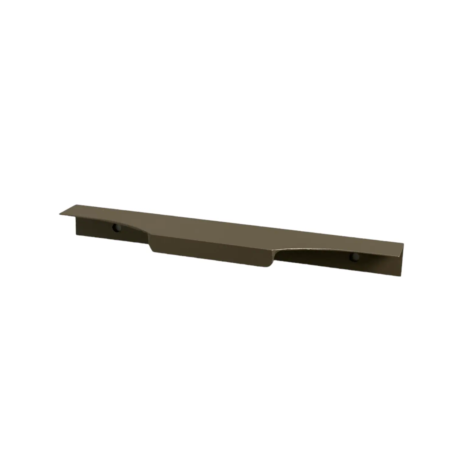 Kit 30 Puxadores De Móveis Wave Cava Ouro 180mm Aluminium Ouro Envelhecido