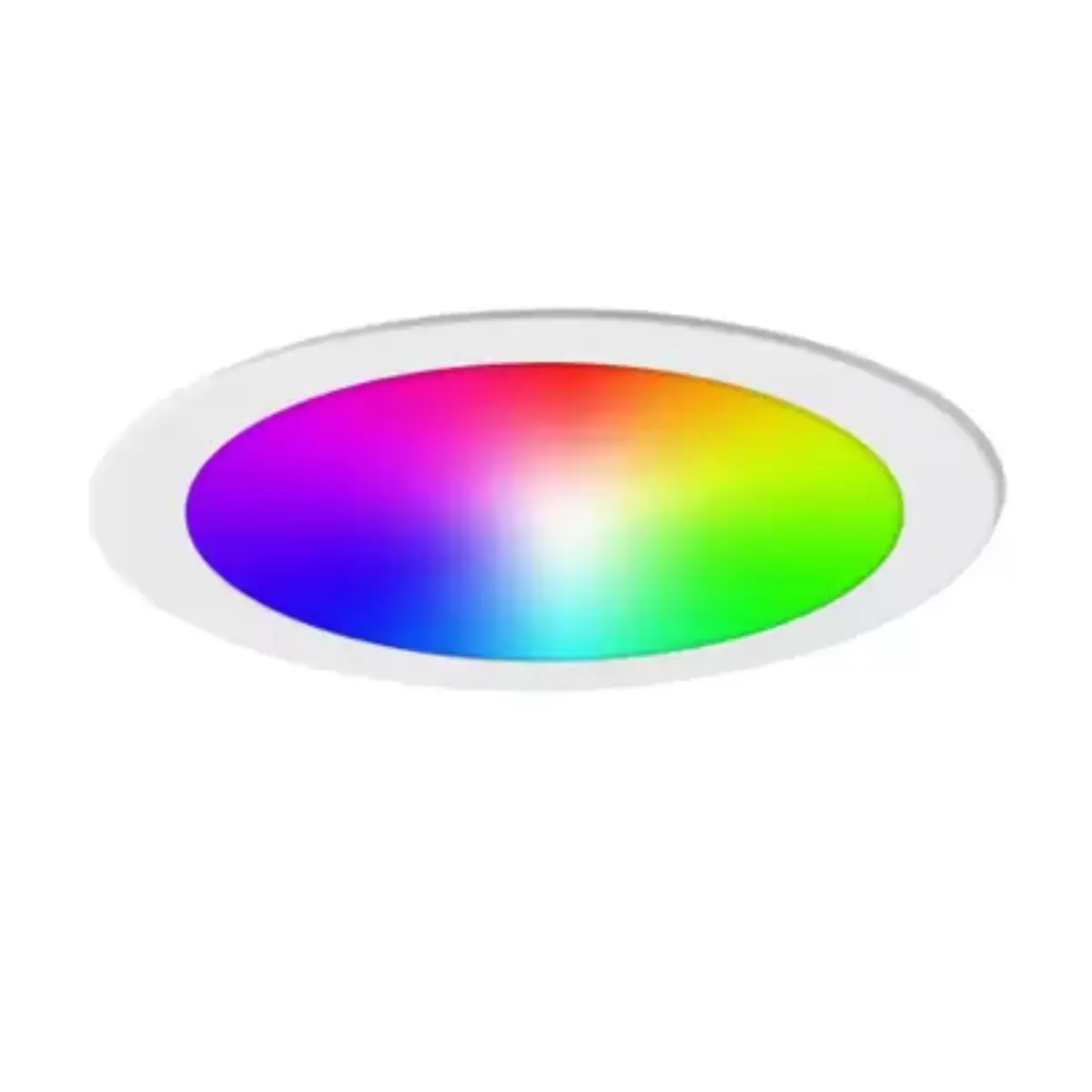 Painel Led Inteligente Rgb+cct Embutir Redondo 22x22 Ekaza