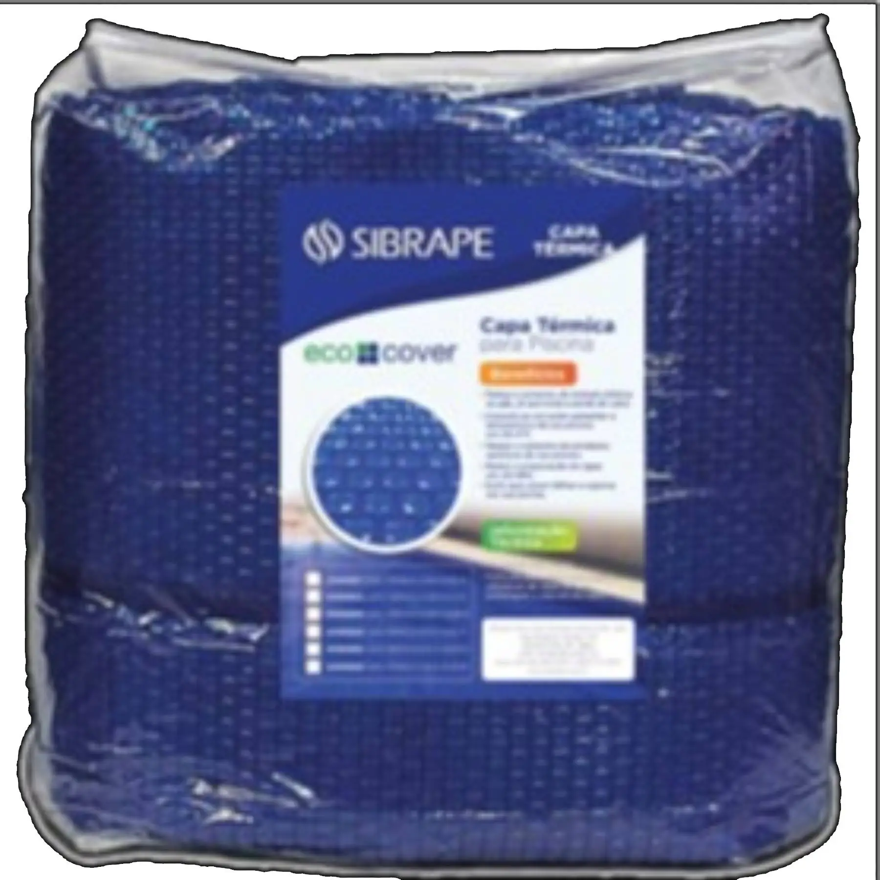 Capa Térmica para Piscina Retangular 4,08x8,15m Plástico 300 Micras CMB Sibrape