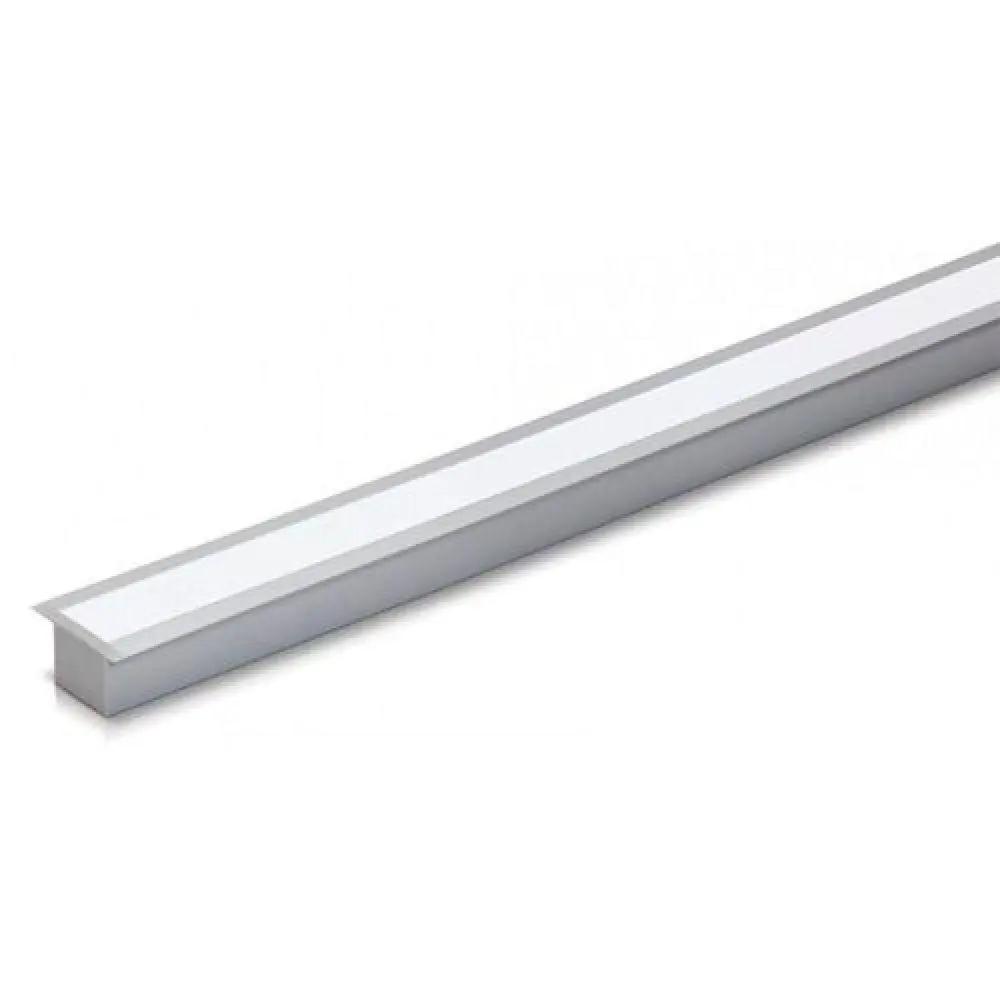 Perfil Alumínio Embutir Slim 2 Metros Para Fita Led