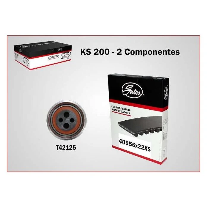 Kit Correia Dentada 124 Dentes - GATES KS200