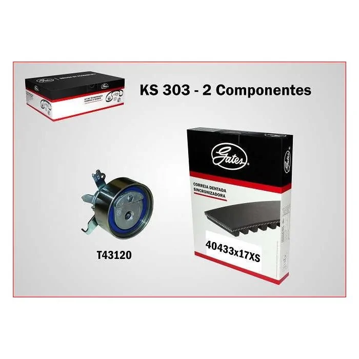 Kit Correia Dentada 111 Dentes - GATES KS303