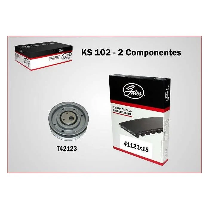 Kit Correia Dentada 121 Dentes - GATES KS102