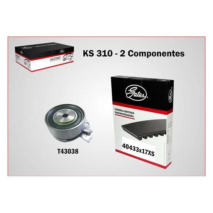 Kit Correia Dentada 111 Dentes - GATES KS310