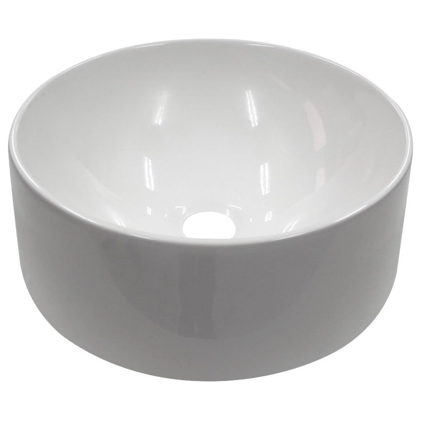 Cuba Para Banheiro Em Mármore Sintético 35cm Domo Cozimax Branco