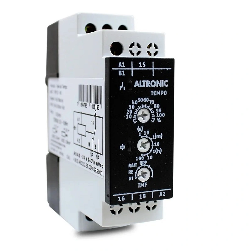 Rele De Tempo Multifunção 1 Spdt Tmf-01 Comando Em 110/220vca 24vca