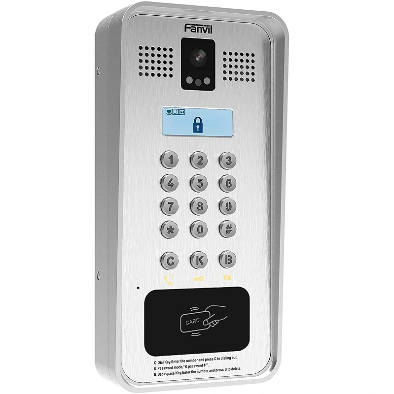 Interfone Ip Fanvil I33v Câmera Hd E Controle De Acesso Sip