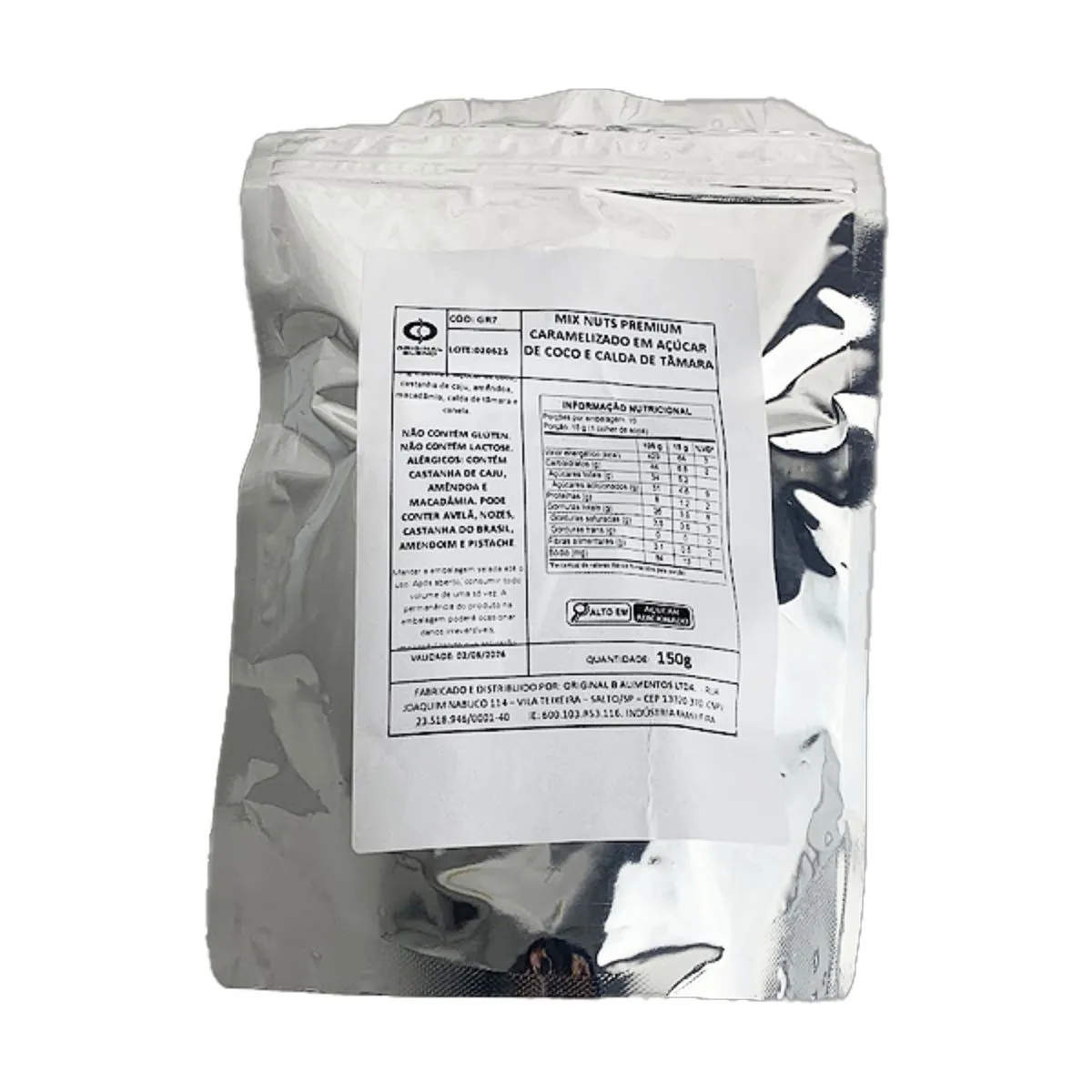 Mix de Nuts Glaceados com Açúcar de Coco Original Blend 150g