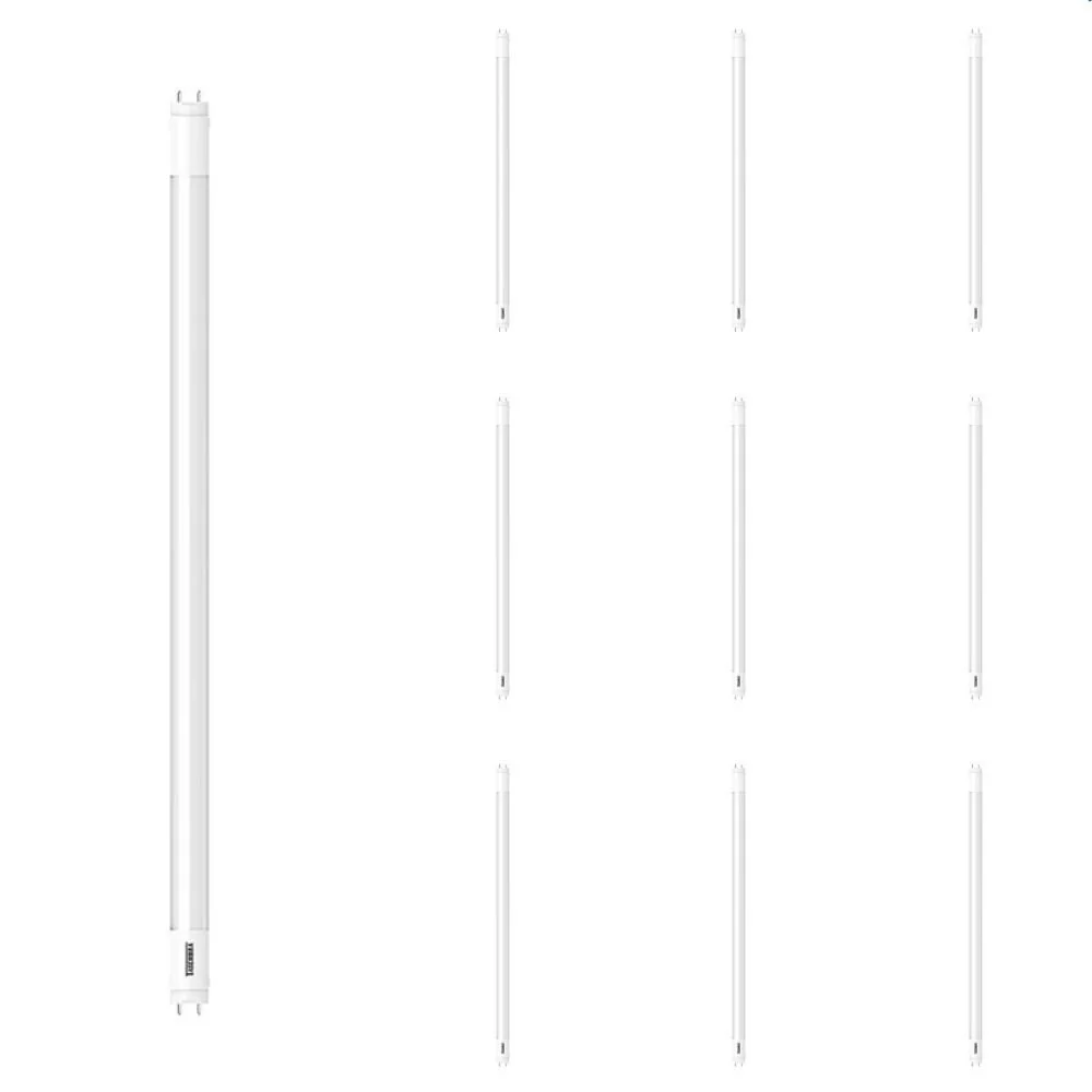 10 Lâmpada Led Taschibra Tubo Led 20 10w Bivolt T8 6500k Luz Branca