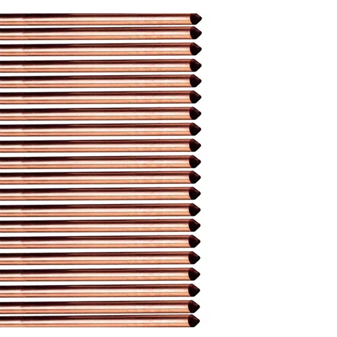 Kit 20 Haste De Aterramento Cobre - 1/2 X 2,0mts 10mm