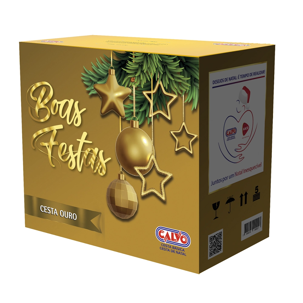 Cesta De Natal Ouro