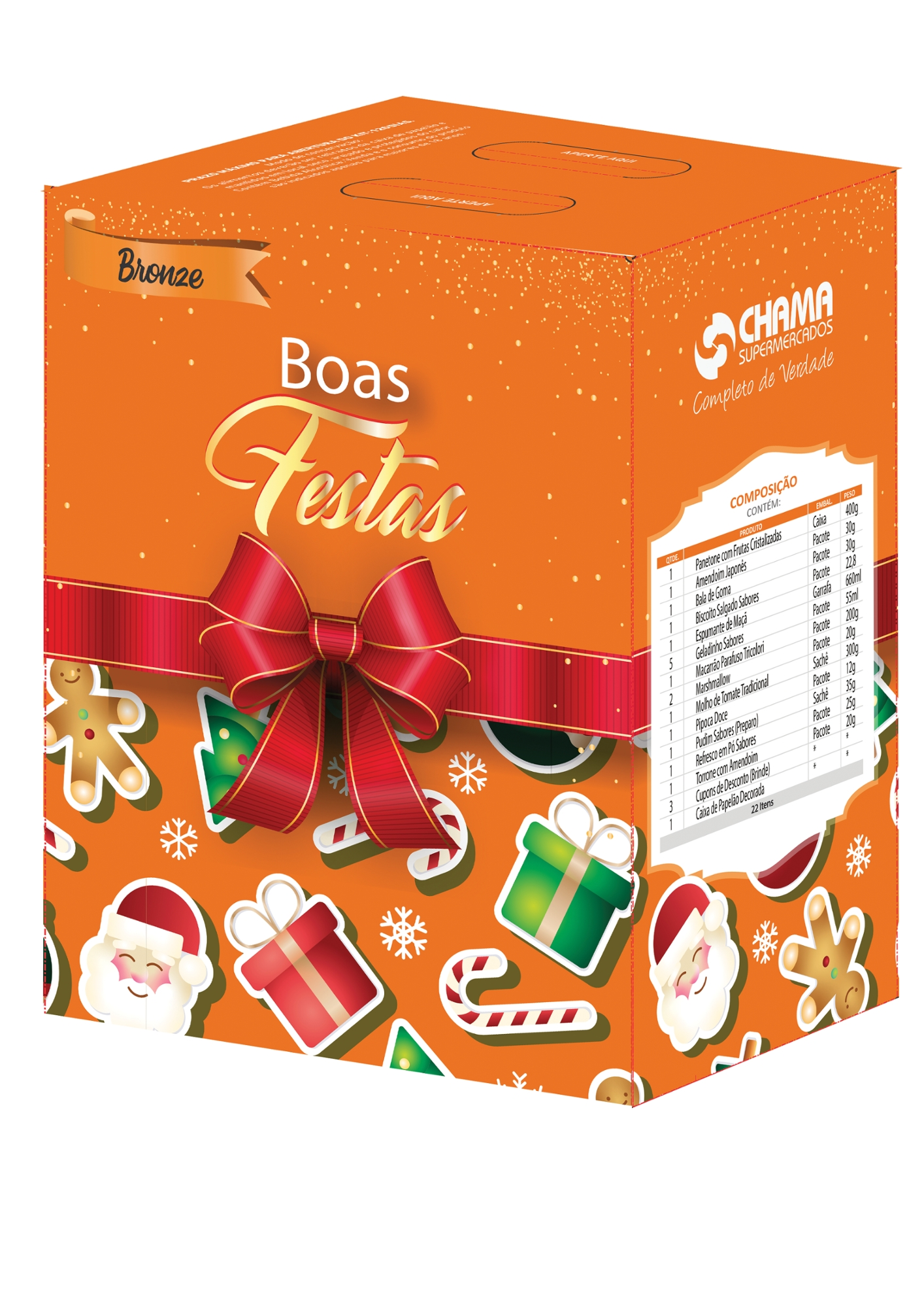 Cesta Natal Calvo Kit Bronze