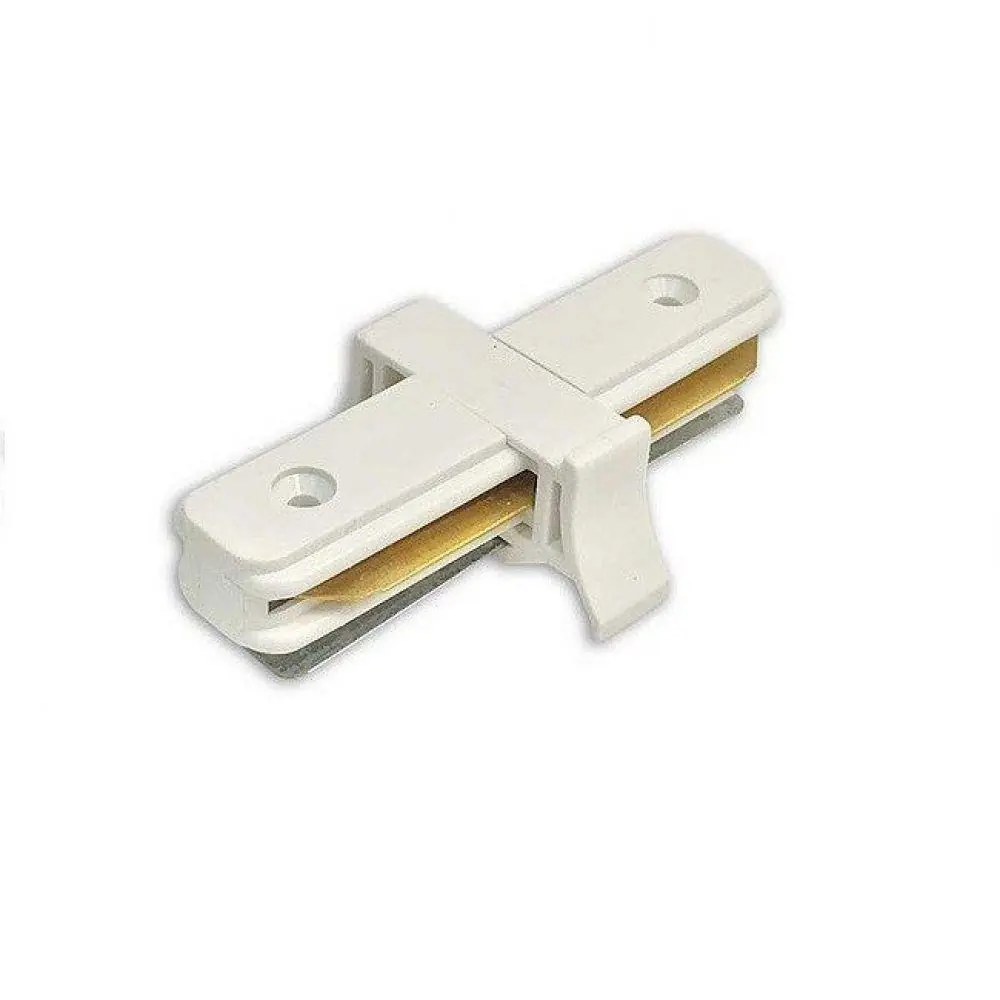 Conector Emenda Reta Para Trilho Eletrificado Branco