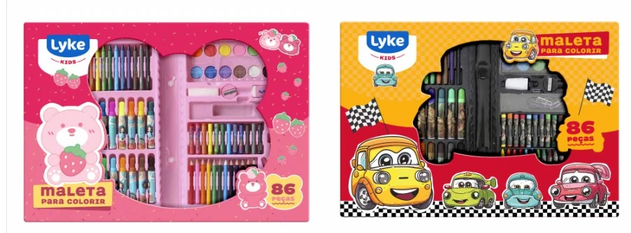Maleta P/colorir C/86pcs Unicornio Lyke
