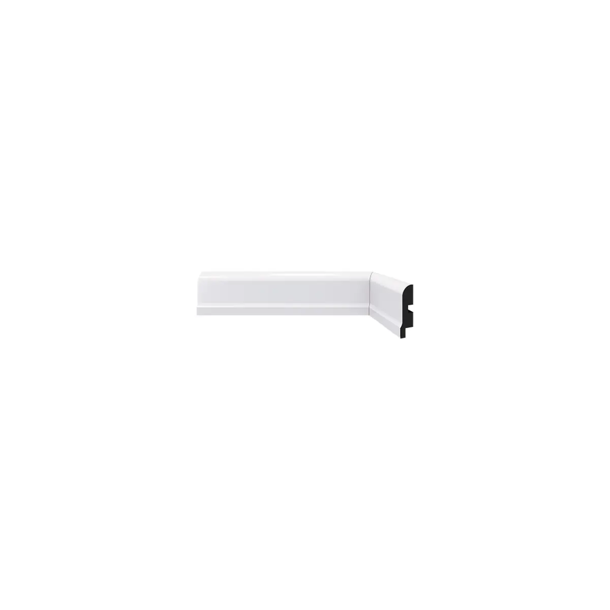 Rodapé De Poliestireno 478 Branco Com 5cm Santa Luzia