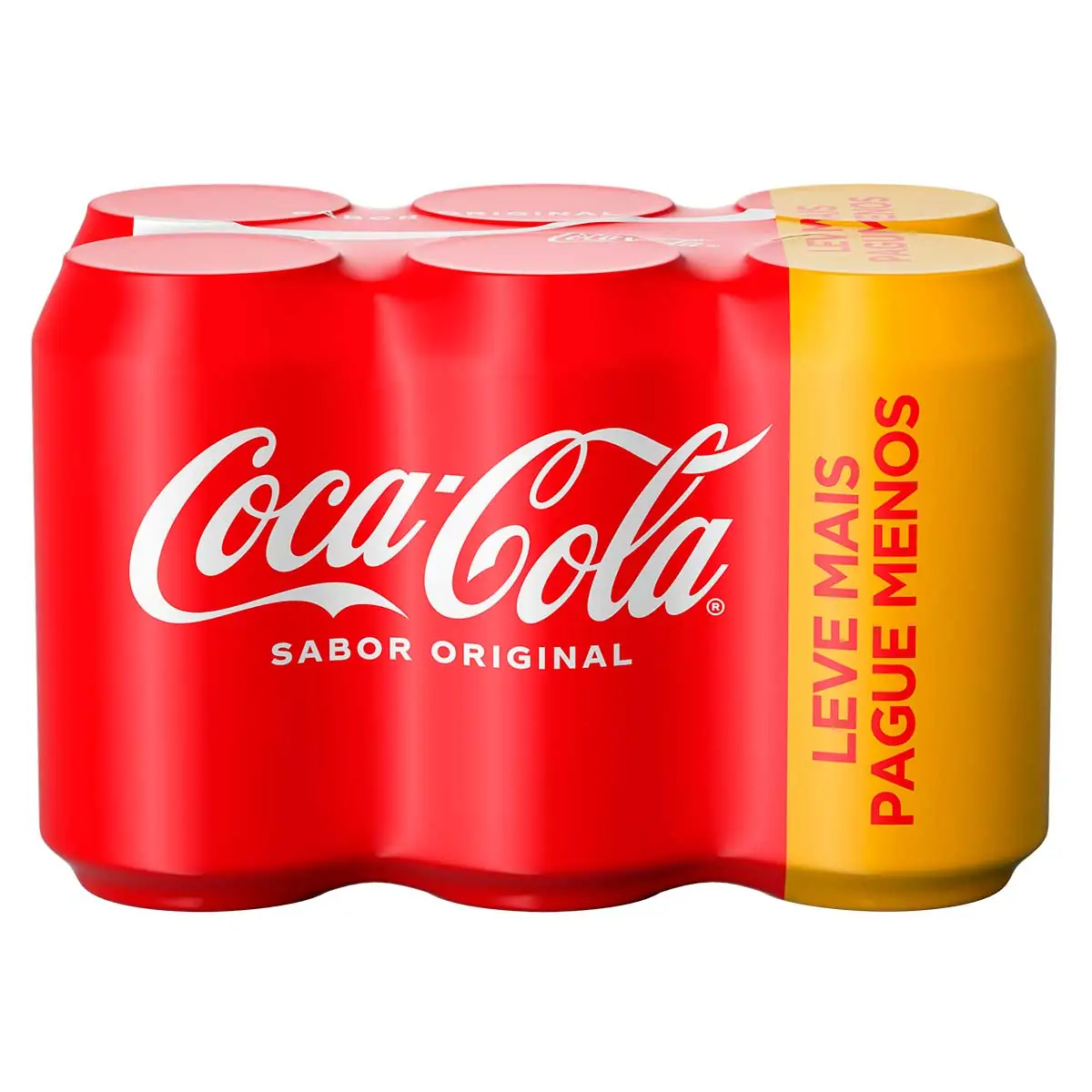 Refrigerante Coca-Cola Original 350 ml Pack com 6 Unidades