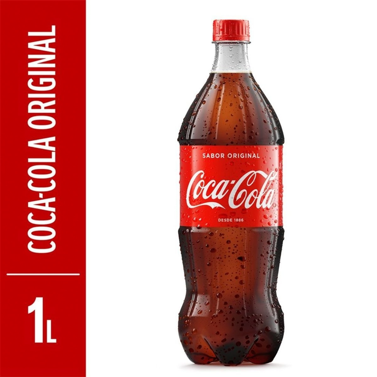 Refrigerante COCA-COLA Sabor Original Garrafa 1L