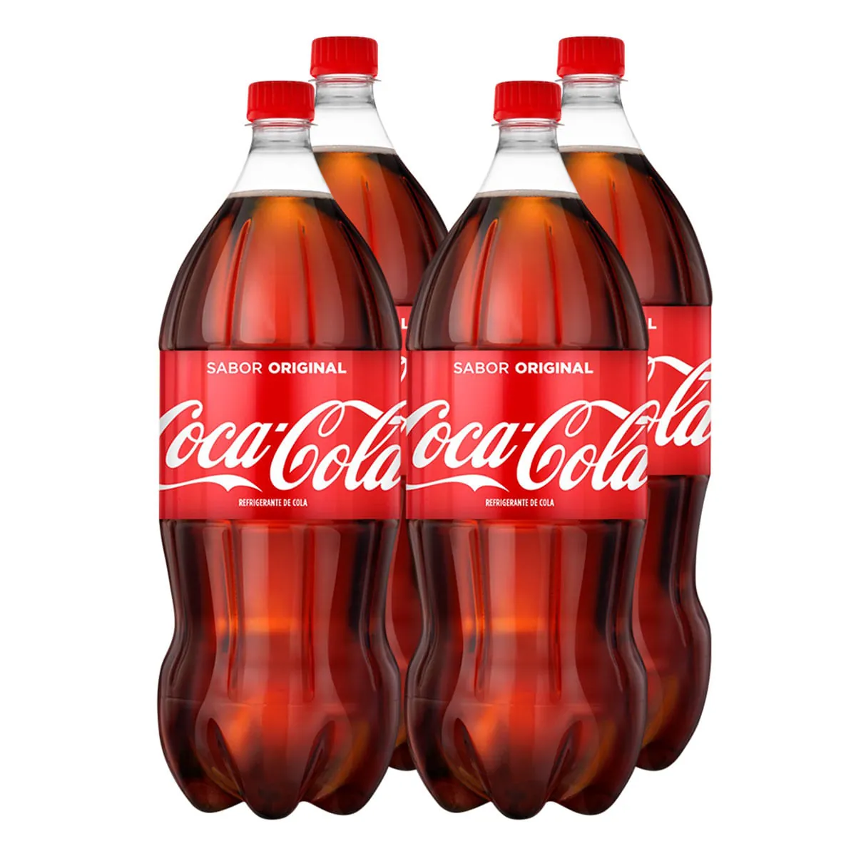 Coca Cola 2 Litros Leve Mais Pague Menos Pack com 4 unidades