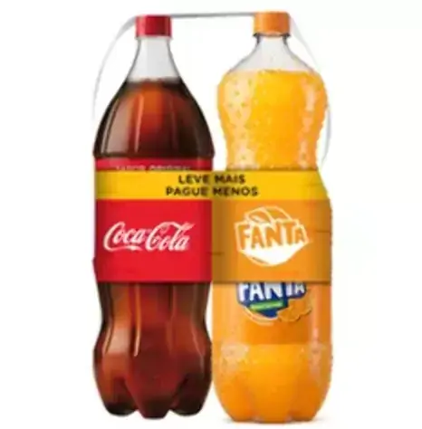 Pack Coca Cola 2l Fanta Laranja 2l
