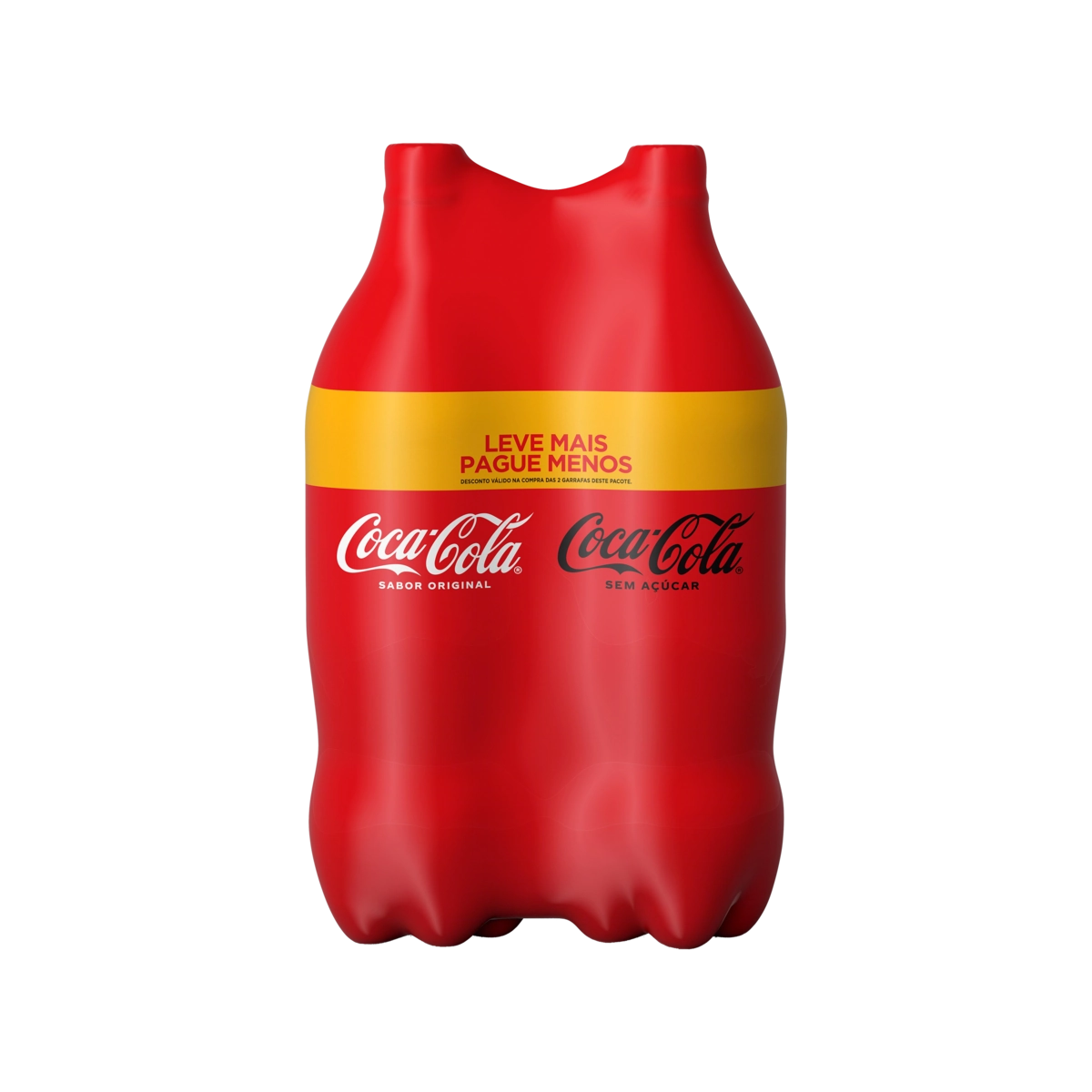Dual Coca-Cola Original E Coca-Cola Sem Açúcar 2l