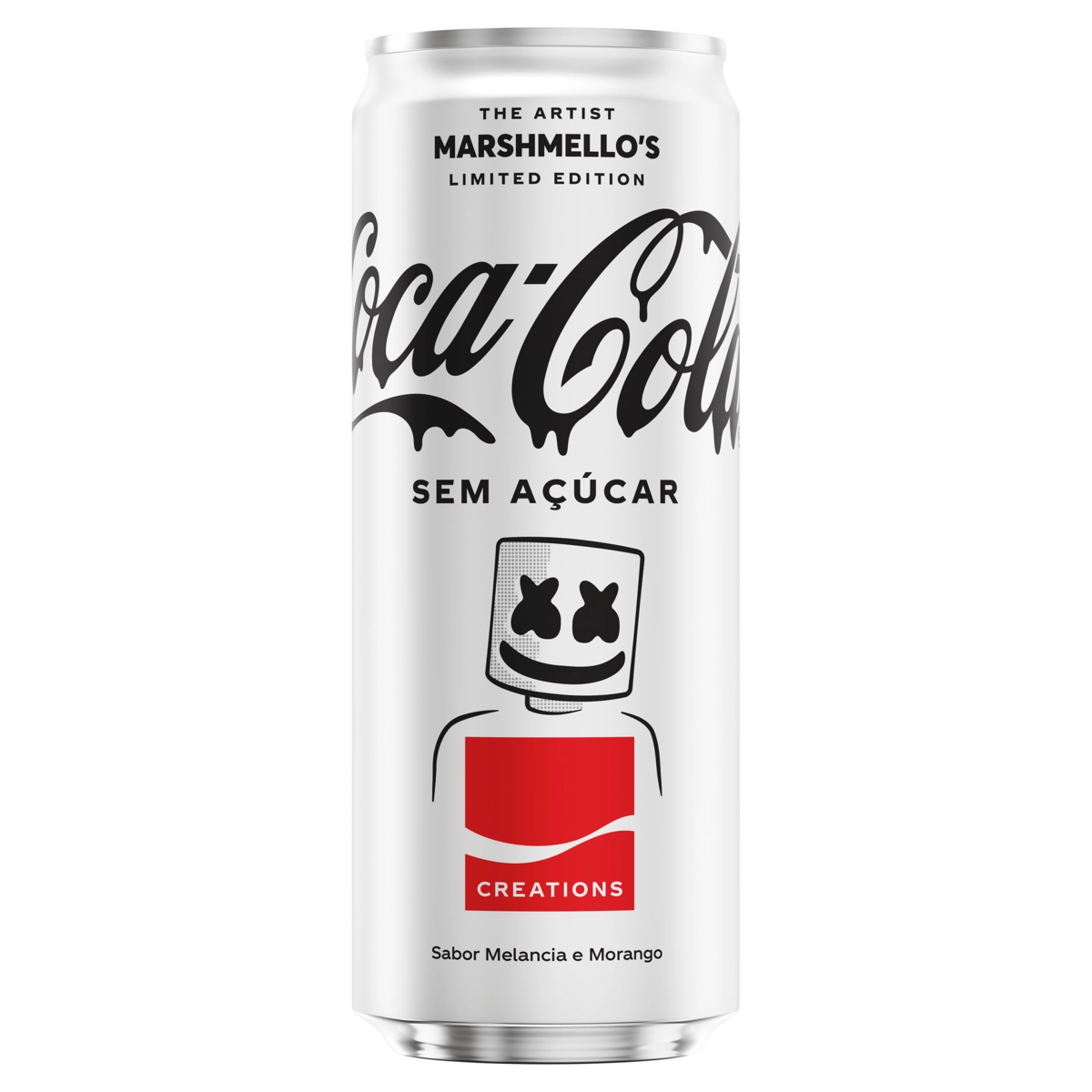 Refrigerante Melancia E Morango Sem Açúcar Coca Cola Creations Lata 310ml Marshmellos