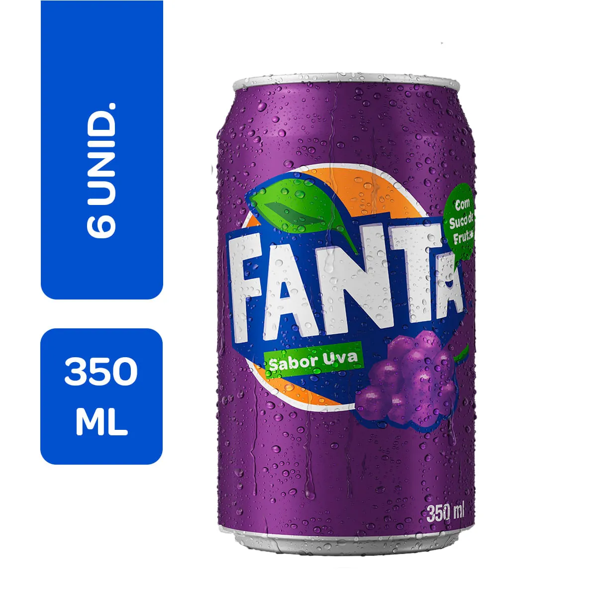 Fanta Uva 350ml Pack com 6 unidades