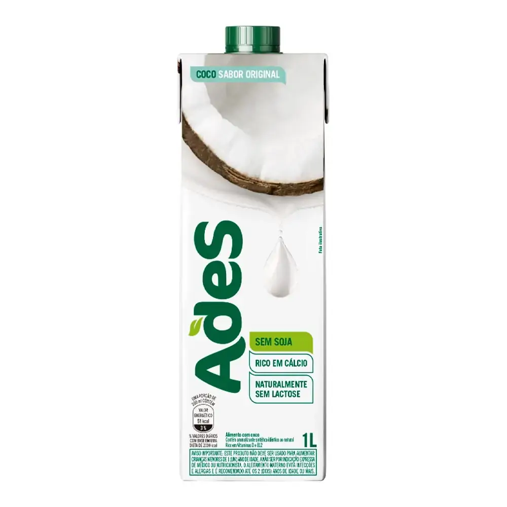 Ades Seeds Sabor Leite de Coco TP 1L