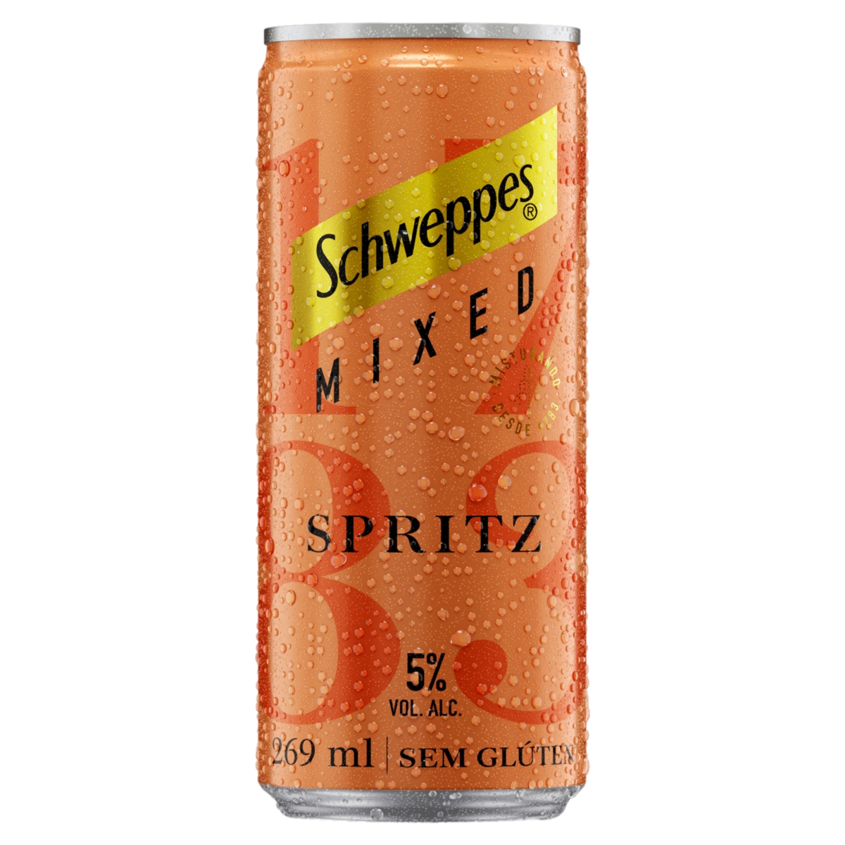 Bebida Mista Alcoólica Gaseificada Spritz Schweppes Mixed Lata 269ml