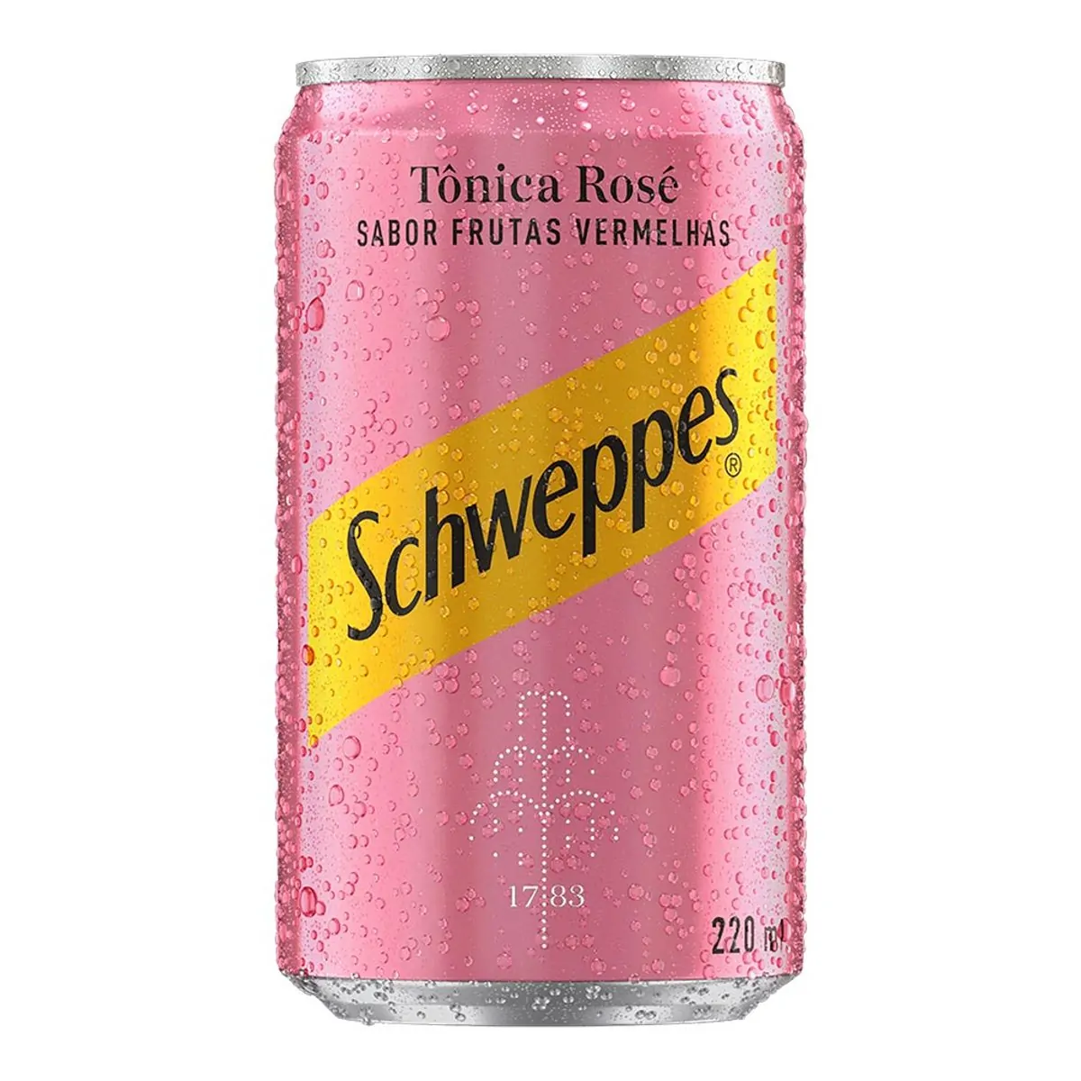 Água Tônica Rosé Frutas Vermelhas Schweppes Lata 220ml