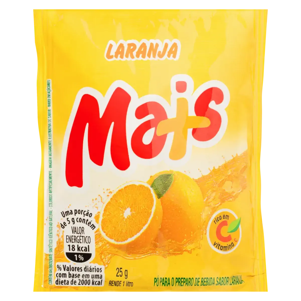 Refresco Em Pó Laranja Mais Pacote 25g