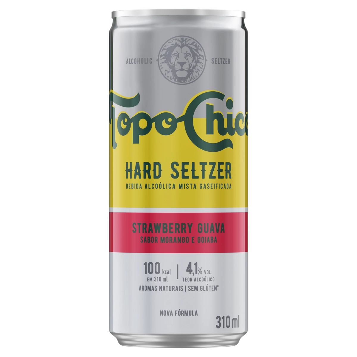 Bebida Mista Alcoólica Gaseificada Morango E Goiaba Topo Chico Hard Seltzer Lata 310ml
