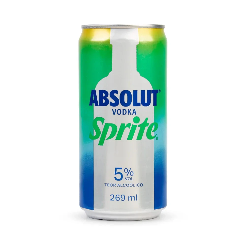 Bebida Mista Alcoólica Gaseificada Absolut Vodka Sprite Lata 269ml
