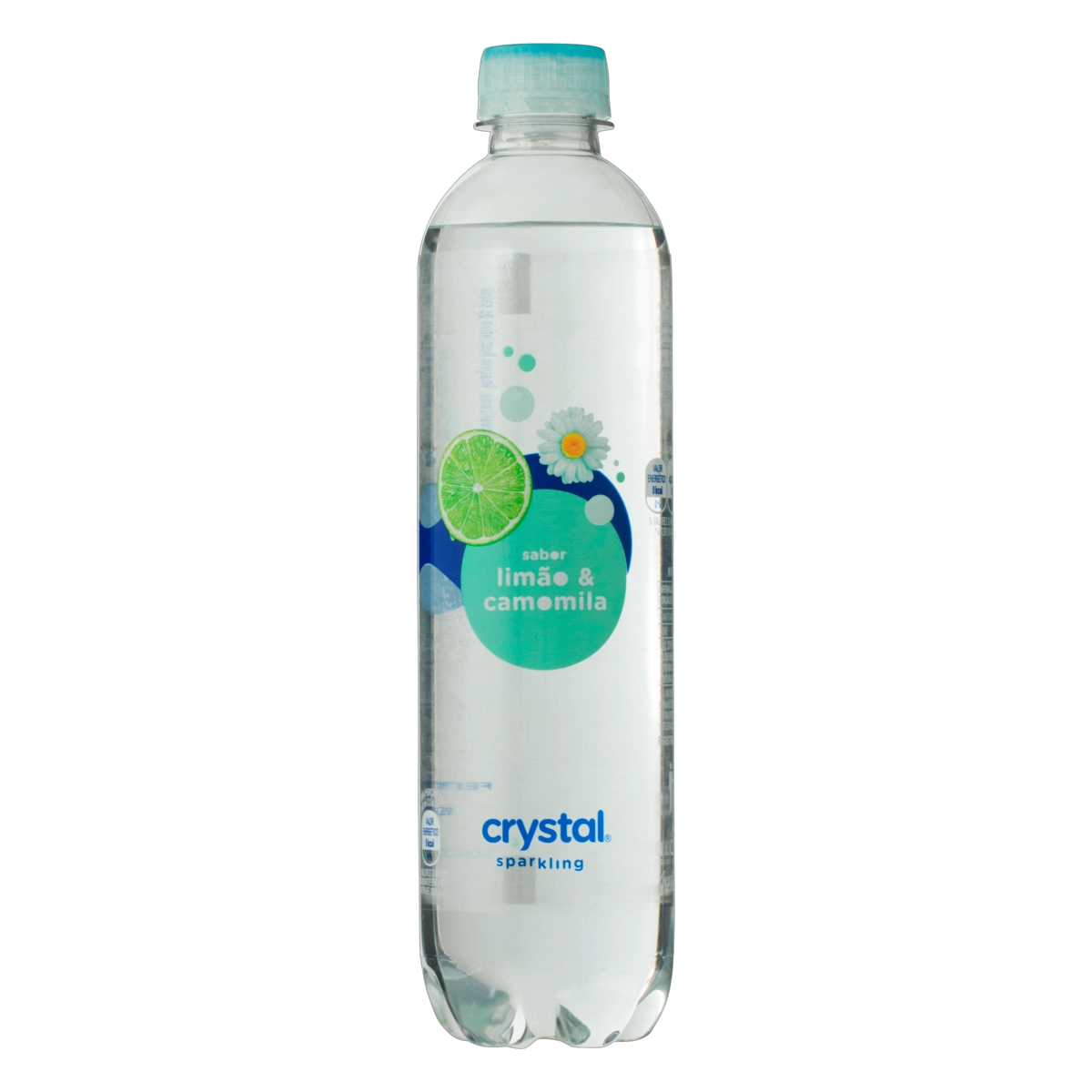 água Mineral Saborizada Com Gás Limão E Camomila Crystal Sparkling Garrafa 510ml