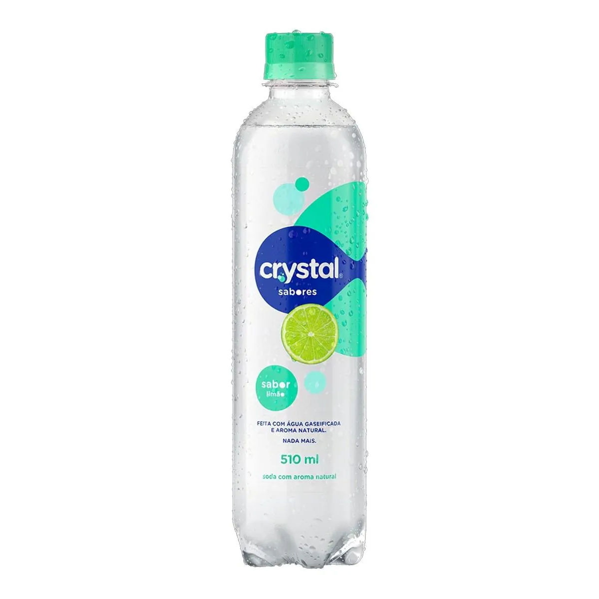 Àgua Mineral Saborizada com Gás Limão Crystal Pet 520 ml